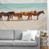 Kevin Russ Summer Beach Horses Tapestry - Society6