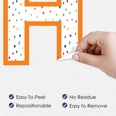 Big Dot Of Happiness Cheerful Happy Birthday - Peel And Stick Colorful Birthday Party Large Banner Wall Decals - Happy Birthday - Image 3