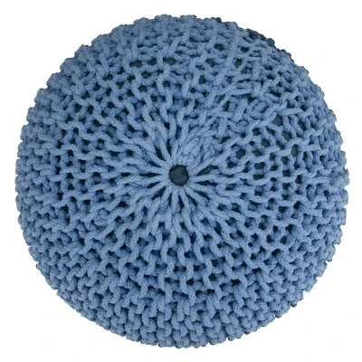 Rigby Hand Knit Round Pouf - Wyndenhall - Image 5