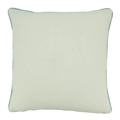 Saro Lifestyle Throw Pillow Cover With Coral Design, 18", Blue