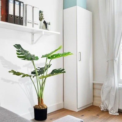 Forever Leaf 36" Artificial Monstera Plant In Black Pot, Indoor Artificial Plant For Home Decor - Image 3