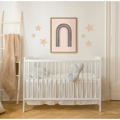 18" X 24" Sylvie Happy Gates Framed Canvas Wall Art By Alexander Ginzburg Natural - Kate And Laurel - Image 5