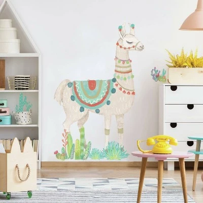 Watercolor Llama Peel And Stick Giant Wall Decal - RoomMates - Image 4