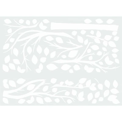 Simple Tree Peel And Stick Giant Wall Decal White - RoomMates - Image 2
