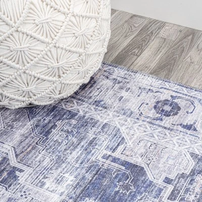 Alanya Ornate Medallion Washable Area Rug - JONATHAN Y - Image 3