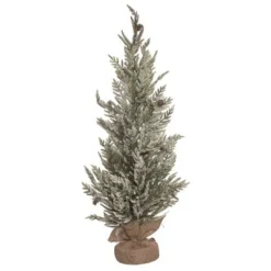 Transpac Artificial 36 In. Multicolor Christmas Relaxed Leaf Tree