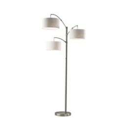 Cabo Arc Lamp Brushed Steel - Adesso