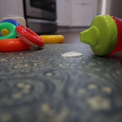 FlorArt Paisley Park Low Profile Easy Clean Kitchen Mat Light Green - Bungalow Flooring - Image 4