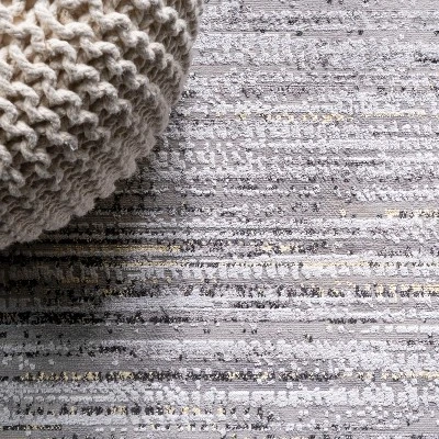 JONATHAN Y Loom Modern Strie' Solid & Striped Indoor Area Rug - Image 5