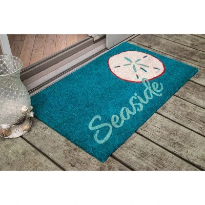 1'4" X 2'4" Seaside Indoor/Outdoor Coir Doormat Blue - Entryways - Image 2
