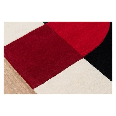 3'6"x5'6" Geometric Tufted Accent Rug Black - Momeni - Image 4