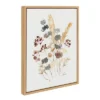 18" X 24" Sylvie Wild Salvia Framed Wall Canvas By Sara Berrenson Natural - Kate & Laurel All Things Decor
