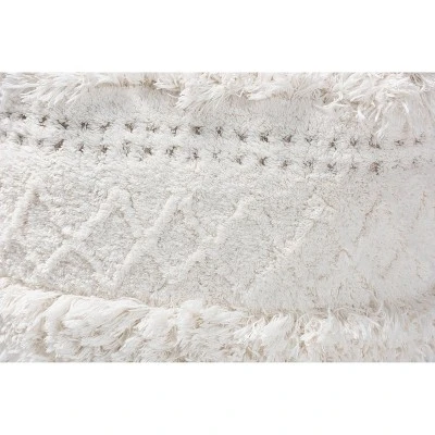 Curlew Handwoven Moroccan Inspired Pouf Ottoman - Baxton Studio - Image 4