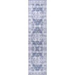 Alanya Ornate Medallion Washable Area Rug - JONATHAN Y