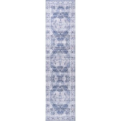 Alanya Ornate Medallion Washable Area Rug - JONATHAN Y