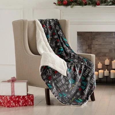 Great Bay Home Velvet Plush Fleece Reversible Warm And Cozy Holiday Throw - Image 7
