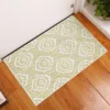 Sussexhome Flower Collection Cotton Heavy Duty Low Pile Area Rug , 2' X 3'