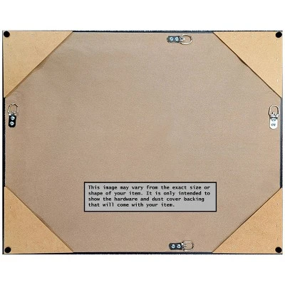 30" X 24" Non-Beveled Grace Brushed Nickel Narrow Wall Mirror - Amanti Art - Image 3