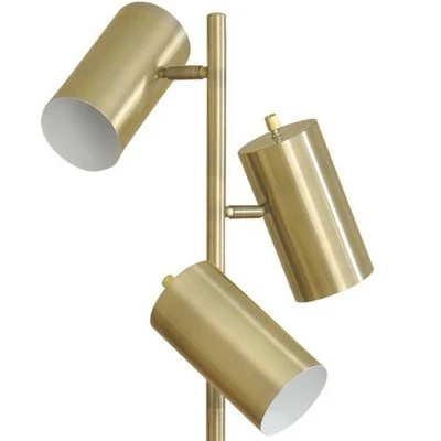 63" LED Adjustable Floor Lamp Antique Brass - StyleCraft