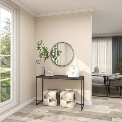 Contemporary Metal Wall Mirror Silver - Olivia & May - Image 13