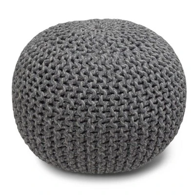 Rigby Hand Knit Round Pouf - Wyndenhall - Image 8