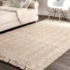 Hand Woven Don Jute With Fringe Rug - NuLOOM