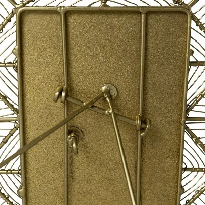 5X7 Inch Geo Picture Frame Brass Metal & Glass By Foreside Home & Garden - Image 5