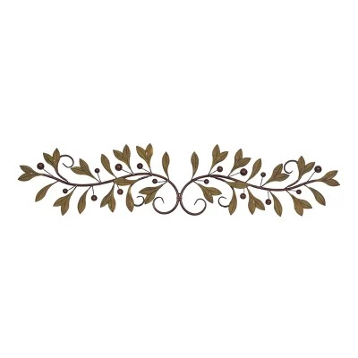 Traditional Metal Leaf Floral Wall Decor - Olivia & May - Image 5