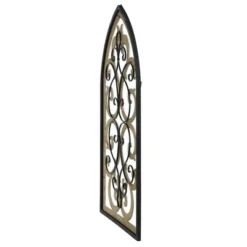 Traditional Wood And Metal Wall Sculpture Brown - StyleCraft