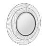 Two Loop Radial Wire Mirror Black - Stonebriar Collection