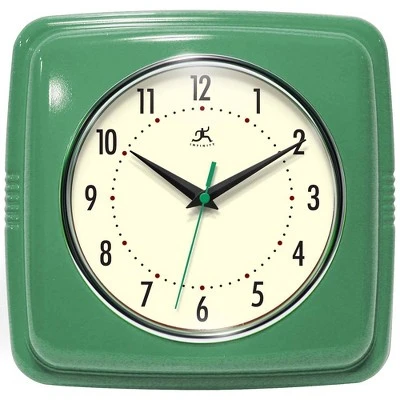 9" Square Retro Wall Clock - Infinity Instruments - Image 7