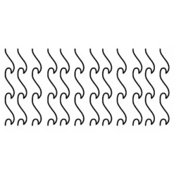 Simplistic Waves Peel And Stick Wall Decal Black - RoomMates