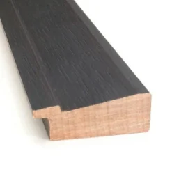 40" X 28" Beveled Romano Espresso Narrow Wood Wall Mirror - Amanti Art