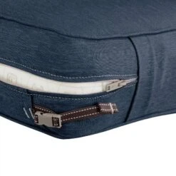 21" X 19" X 5" Montlake Water-Resistant Patio Seat Cushion Slip Cover Heather Indigo Blue - Classic Accessories