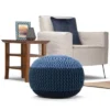 Rigby Hand Knit Round Pouf - Wyndenhall