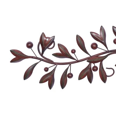 Traditional Metal Leaf Floral Wall Decor - Olivia & May - Image 11