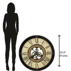 Howard Miller 625542 Howard Miller Brass Works Wall Clock 625542