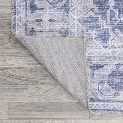 Alanya Ornate Medallion Washable Area Rug - JONATHAN Y - Image 2