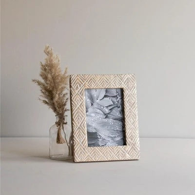 5x7 Inches Brass Wood & Glass Photo Frame - Foreside Home & Garden - Image 7