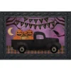 Briarwood Lane Halloween Truck Doormat Jack O'Lanterns Indoor / O