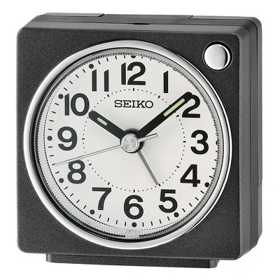 Seiko 2.6" Fuji Dark Bedside Alarm Clock - Image 5