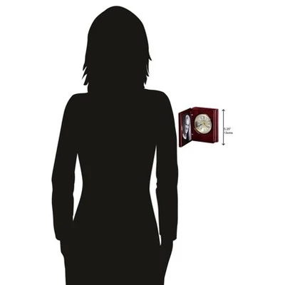 Howard Miller 645497 Howard Miller Portrait Book Tabletop Clock 645497 Rosewood - Image 2