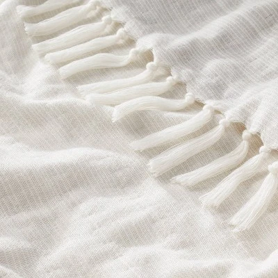 Faded Pin Stripe Gauze-Woven Throw Blanket - Hearth & Hand™ With Magnolia - Image 3