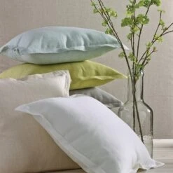 Split P Linen Pillow Cover - Pear