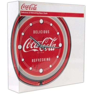 Coca-Cola Coca Cola Wall Clock With 2 Neon Light Rings - Image 2