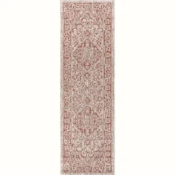 Rozetta Boho Medallion Textured Weave Indoor/Outdoor Area Rug - JONATHAN Y
