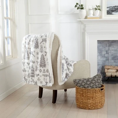 Great Bay Home Velvet Plush Fleece Reversible Warm And Cozy Holiday Throw - Image 11