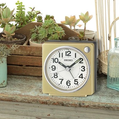 Seiko 2.6" Fuji Dark Bedside Alarm Clock - Image 2