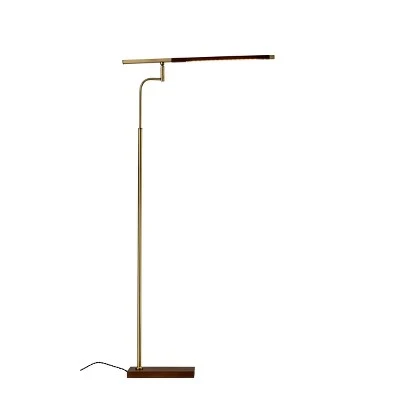 50.5" X 62.5" 3-way Barrett Floor Lamp (Includes LED Light Bulb) Brass - Adesso - Image 4