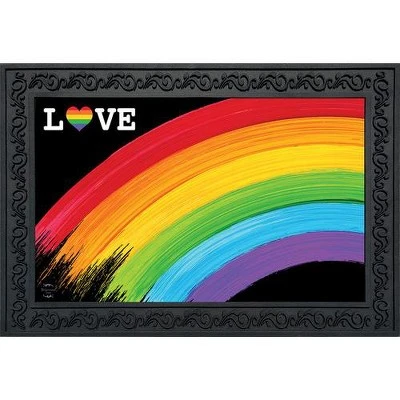 Rainbow Love Doormat Pride 30" X 18" Briarwood Lane